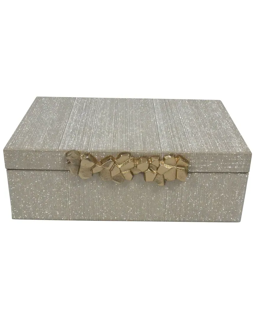 12in Shimmer Box - Gold, MDF image