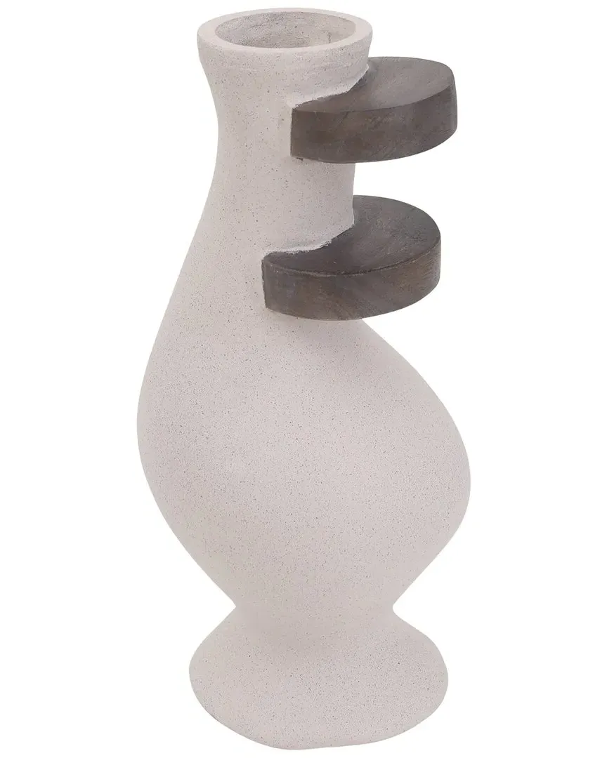 15in Abstract Vase - Ivory image