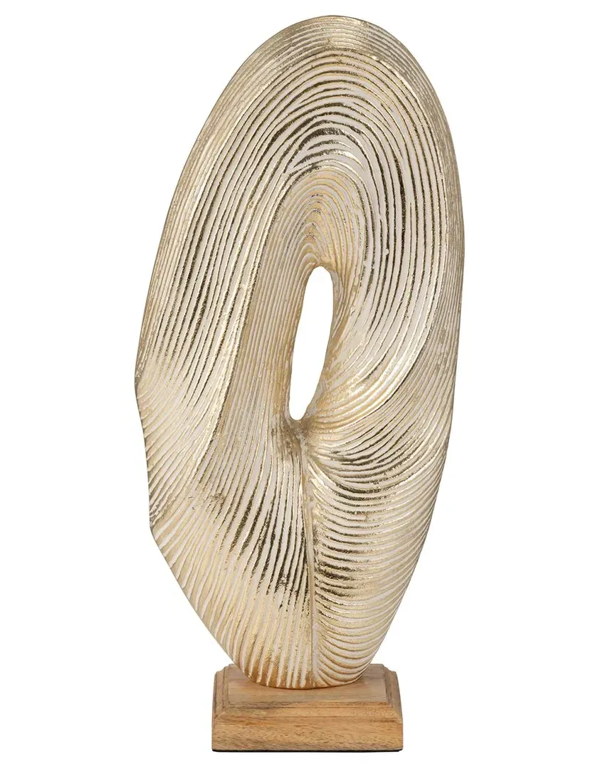 17in Oval Table Top Decor - Gold, Aluminum image