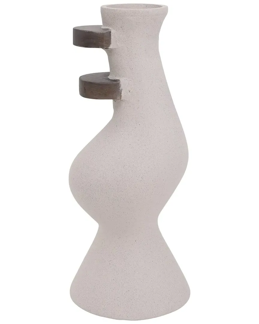 18in Abstract Vase - Ivory image