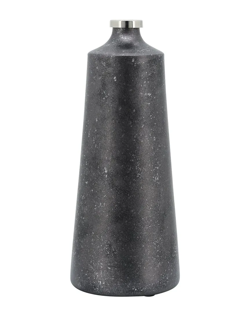 18in Glass Vase - Black