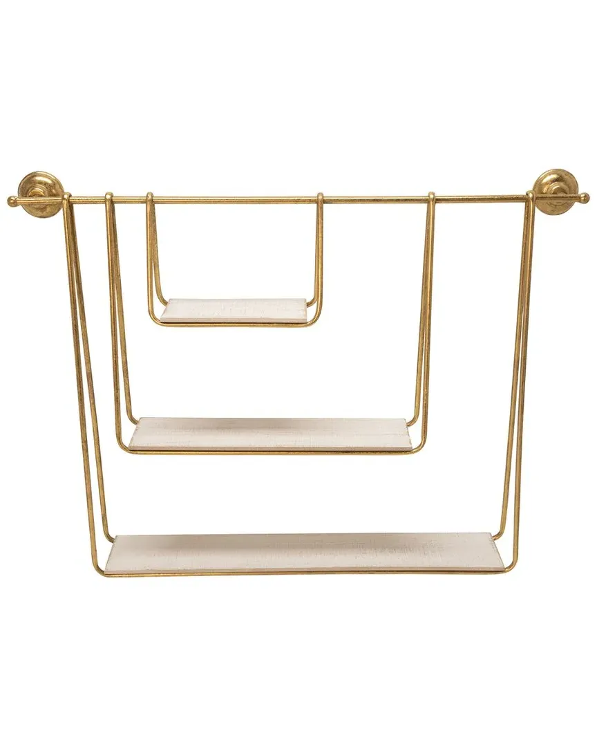 3-Tier Hanging Wall Shelf - White, Iron image