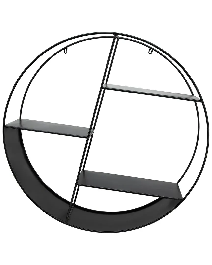 4-Tier Round Shelf - Black, Iron image