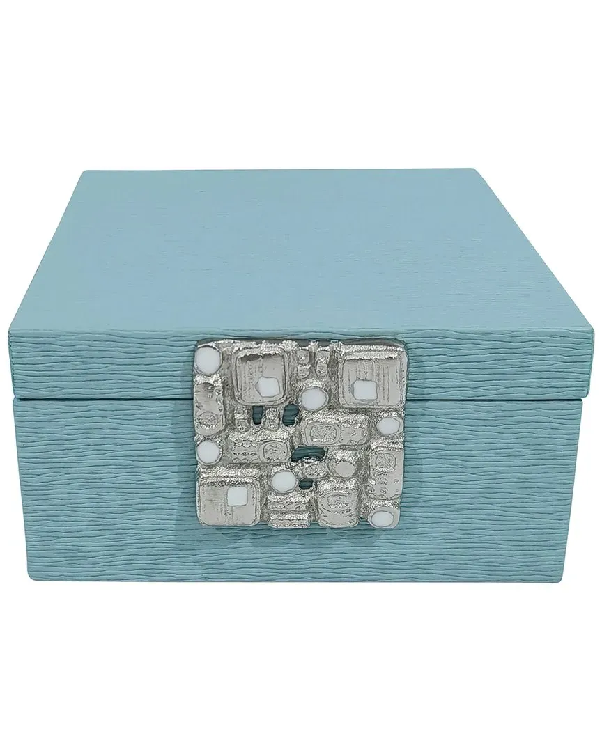 8in Crinkle Box - Silver image