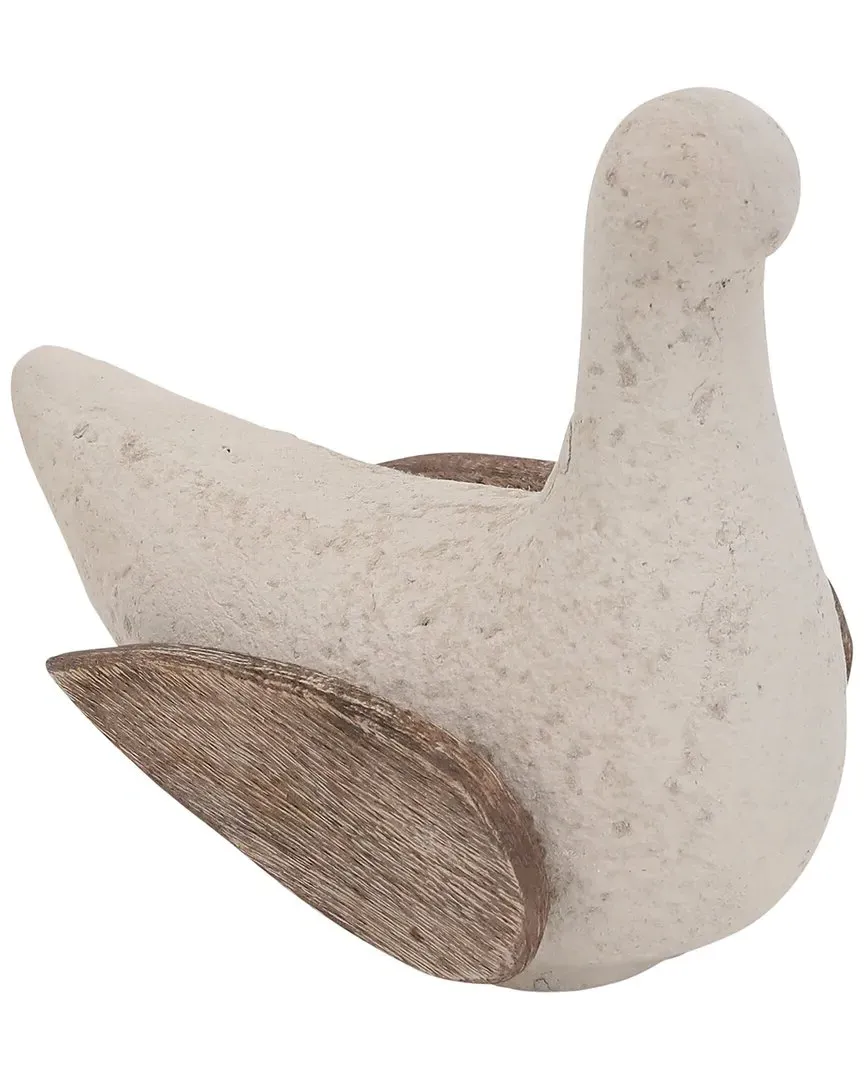 9in Bird Décor - Ivory