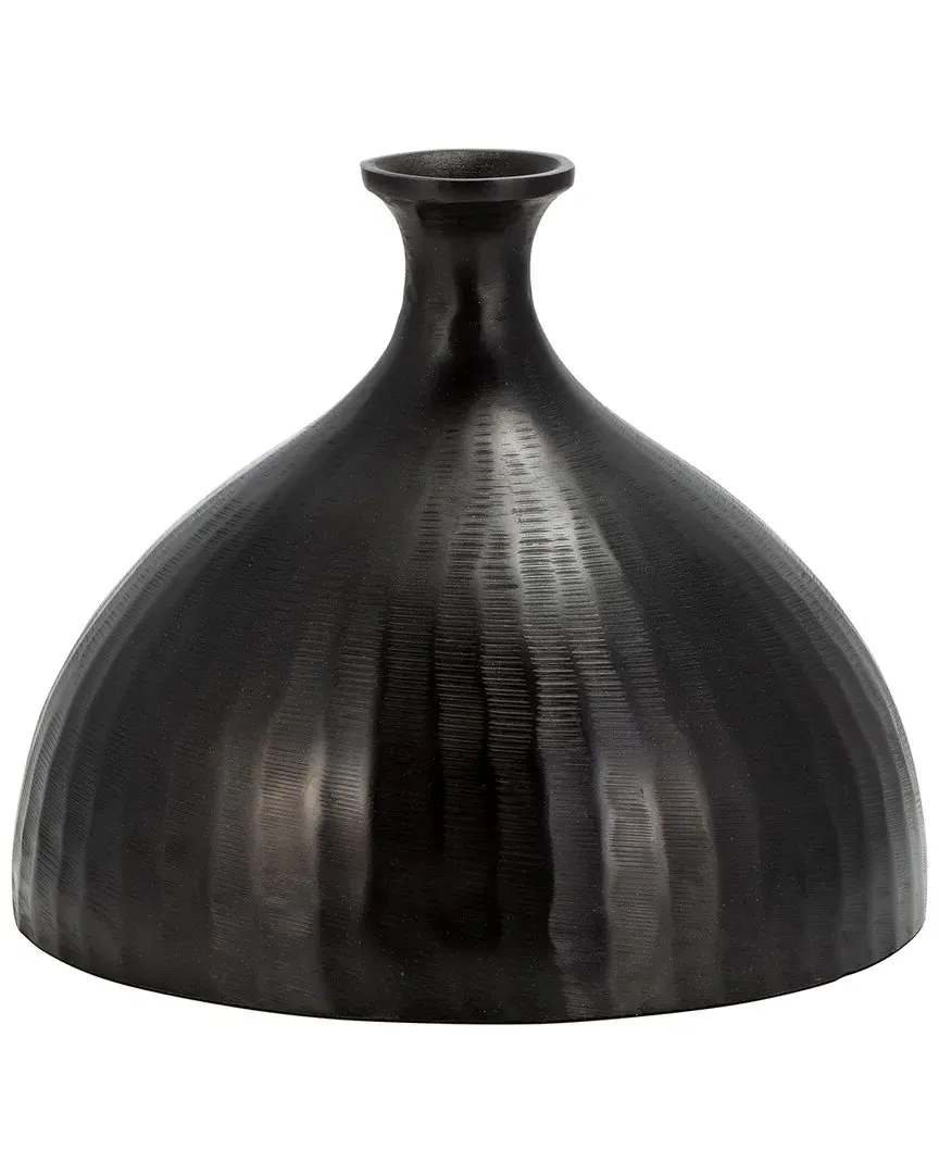 9in Bulbous Vase - Bronze, Aluminum