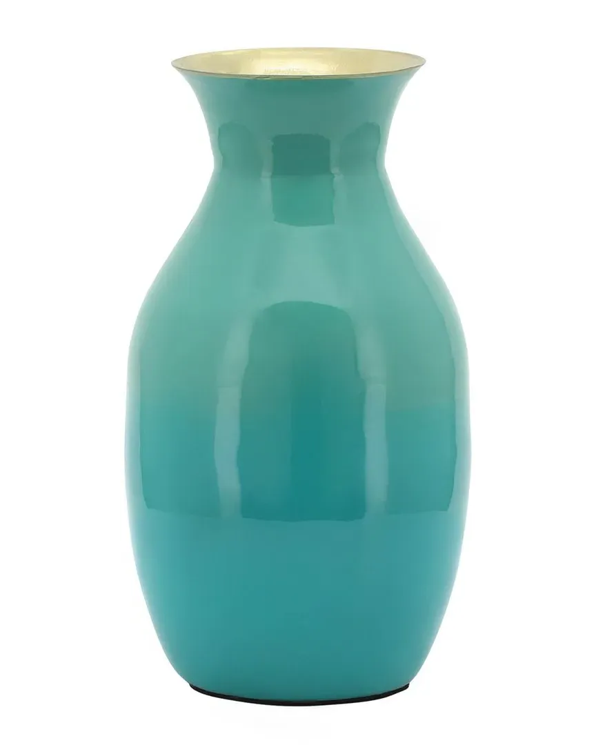 9in Iron Vase - Green image