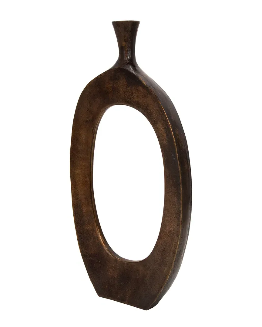 Aluminum Cut Out Vase - Bronze image