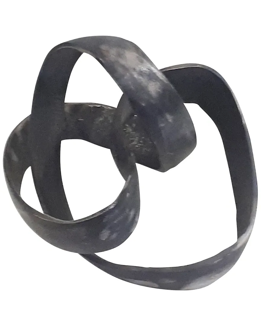 Aluminum Knot Sculpture - Black image