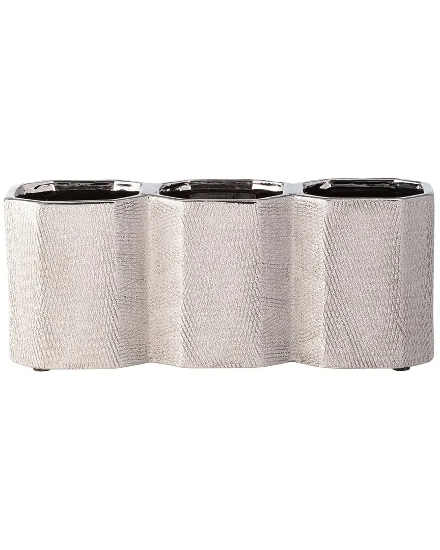 Ceramic Pencil Holder - Silver image