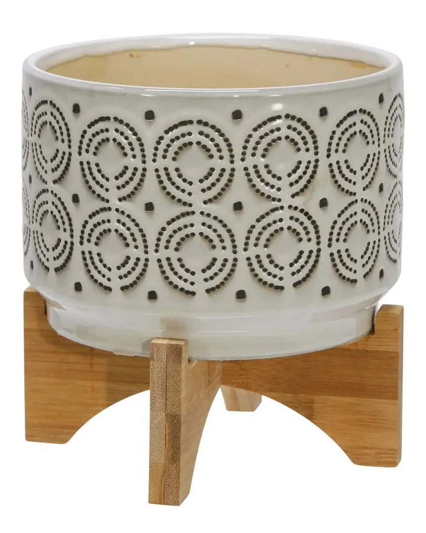 Ceramic Swirl Planter image