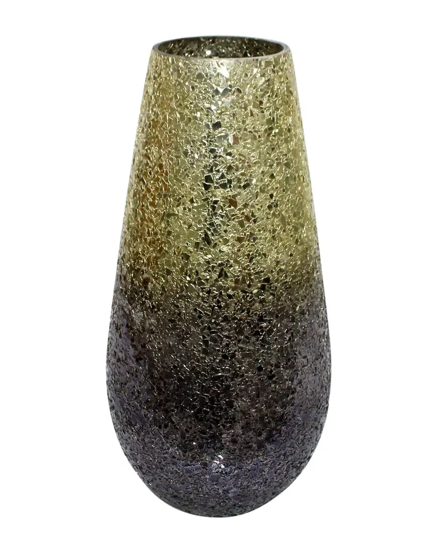 Crackled Vase - Gray, Glass image