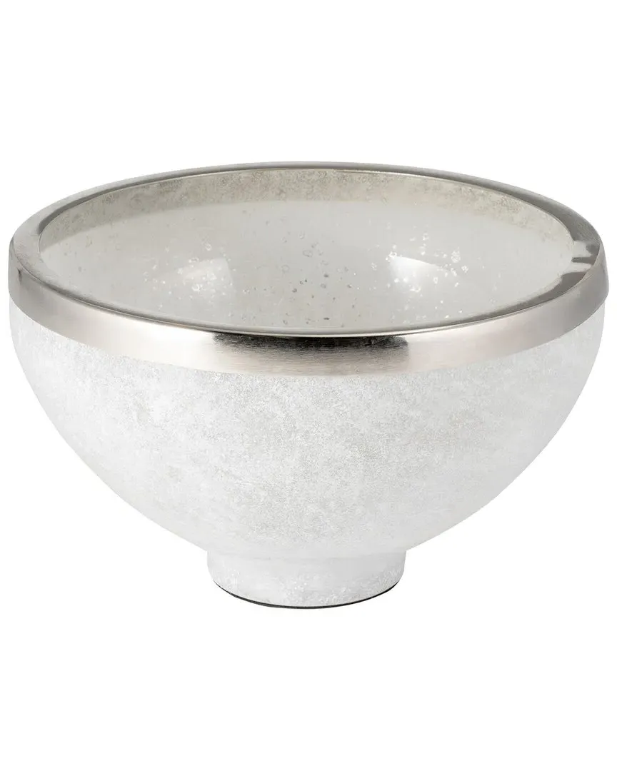 Decorative Glass Bowl - White image