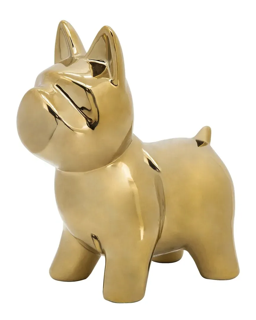 Dog Table Decoration - Gold, Ceramic image