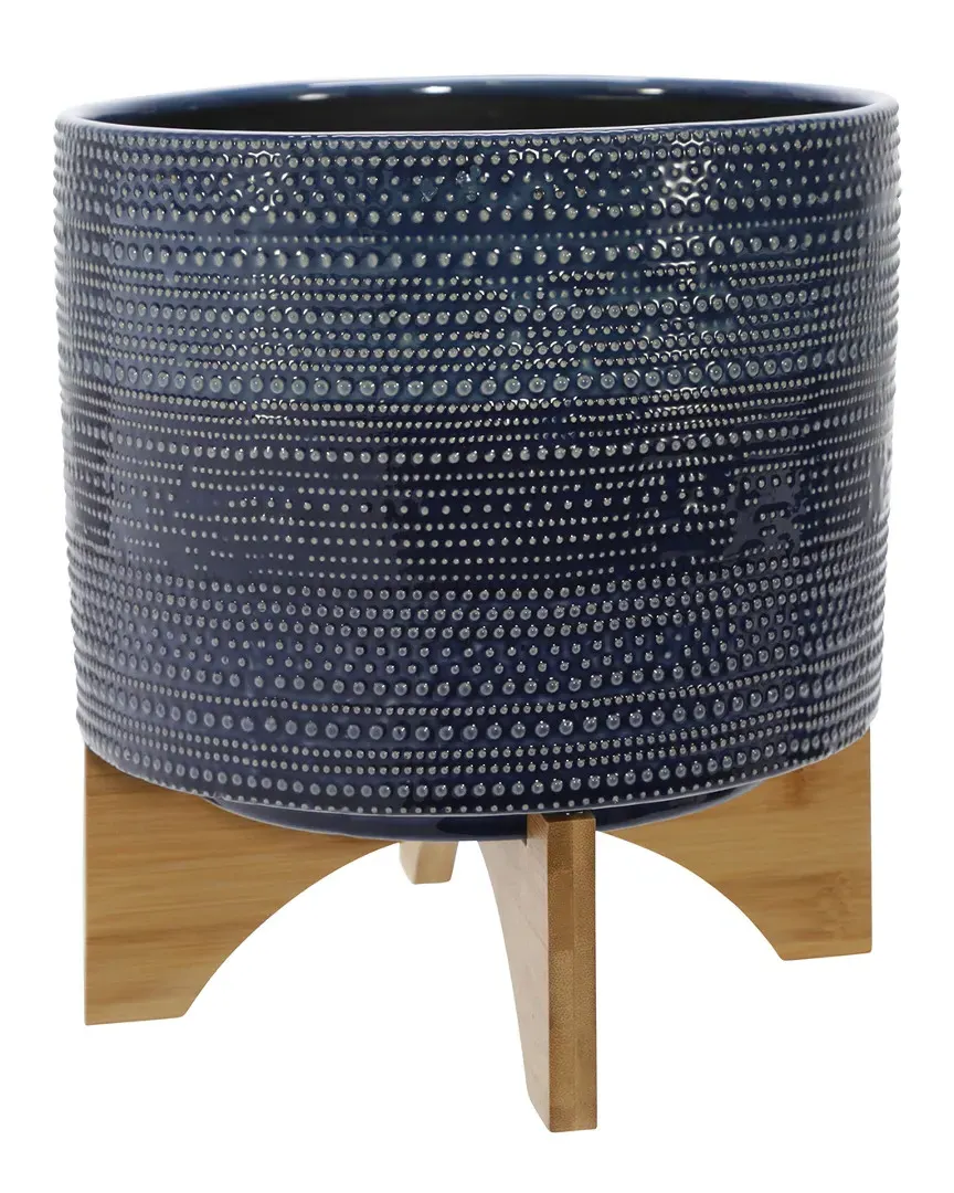 Dotted Planter - Blue, Ceramic