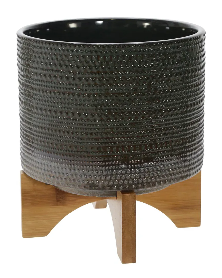 Dotted Planter - Green, Ceramic