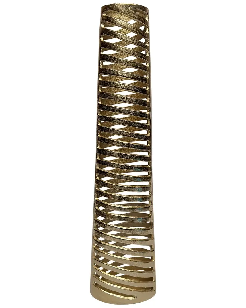 Elevarre Channing Metal Vase - Gold