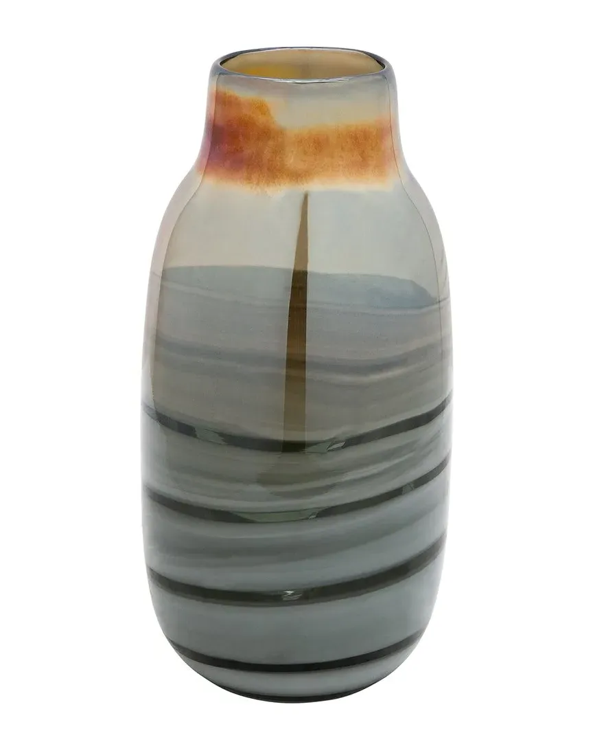 Glass Metallic Vase - Gold