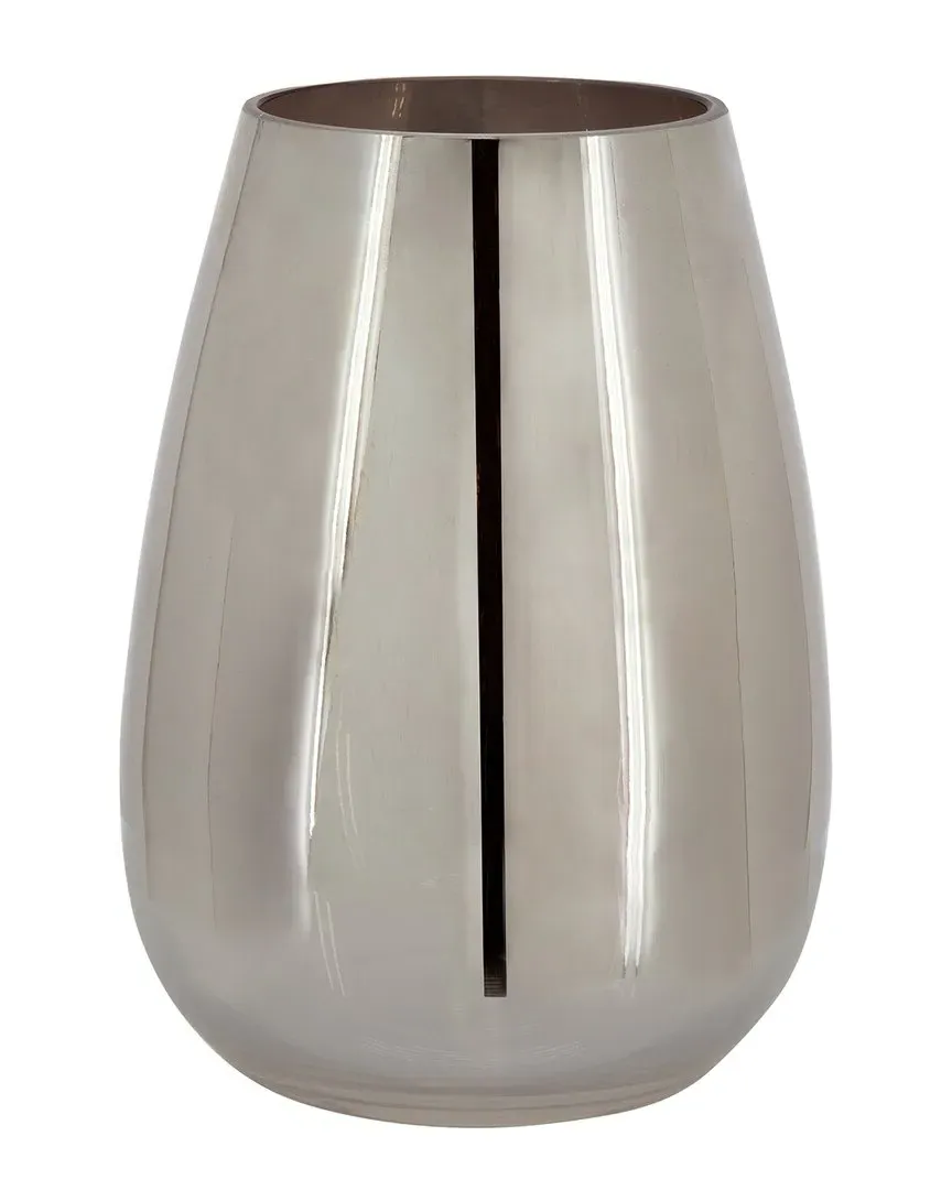 Glass Metallic Vase - Silver image