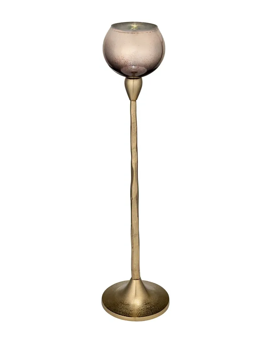 Glass Tealight Holder - Gold, Glass