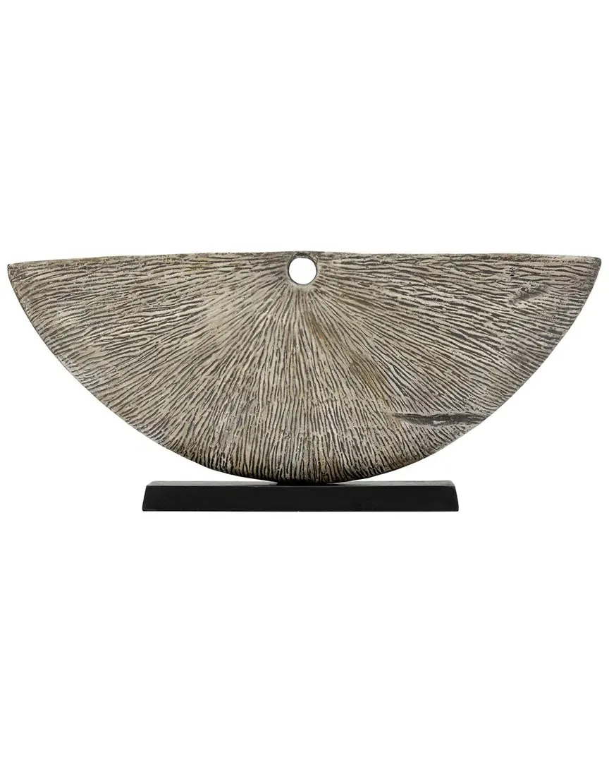 Half Circle Sculpture - White, Aluminum image