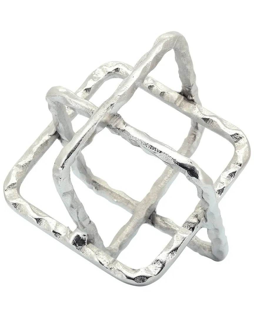 Metal Square Orbs - Silver