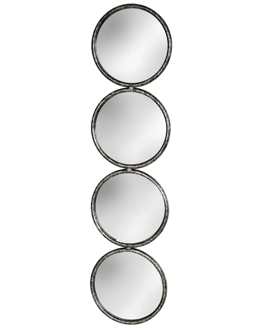 Mirrored Circles Wall Decor - Black, MDF image