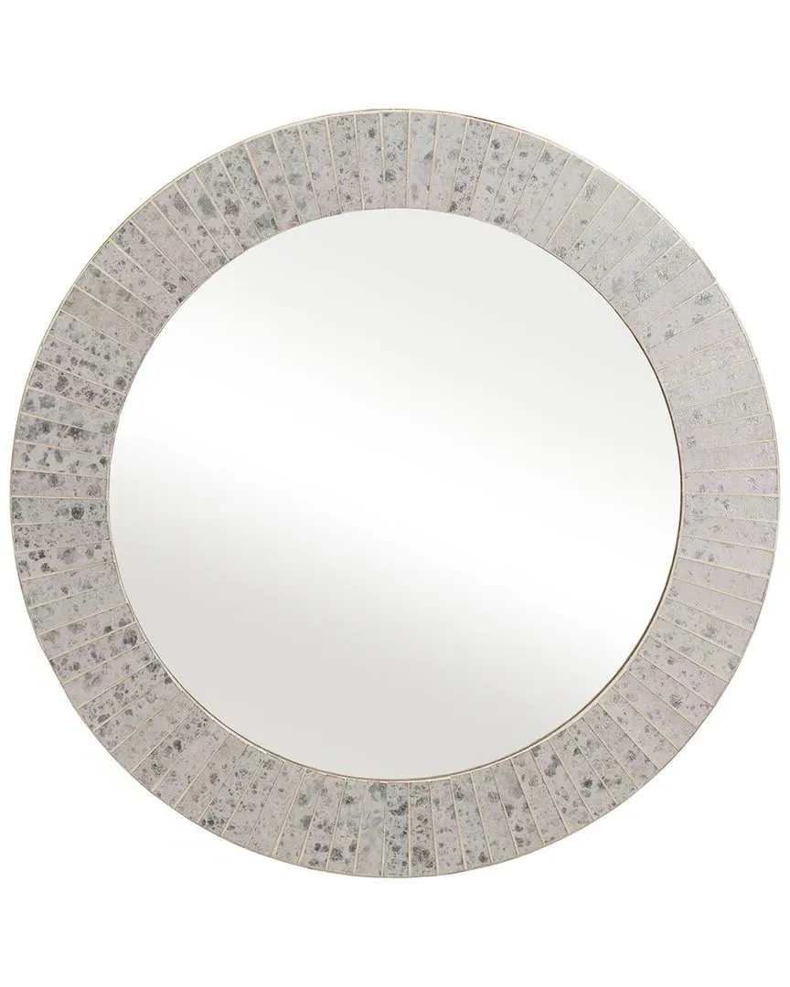 Mosaic Tiled Wall Mirror - Gold image