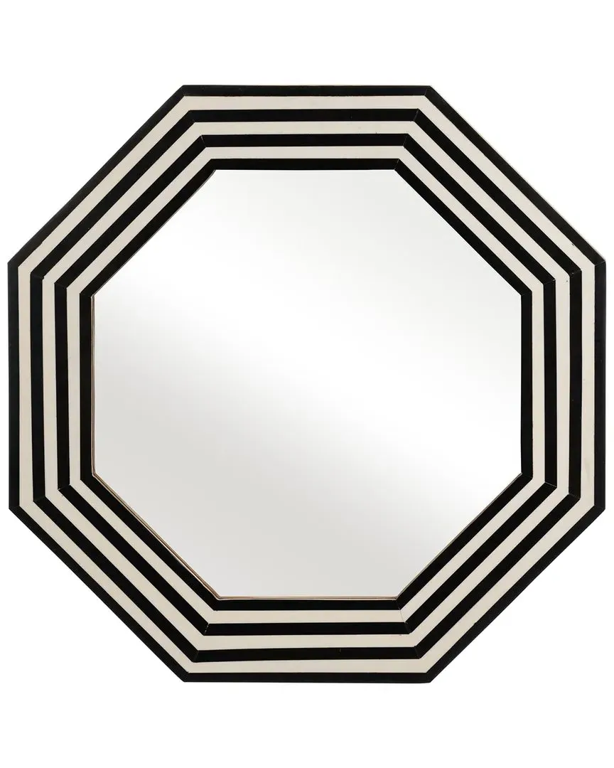 Octagon Decorative Mirror - Black image