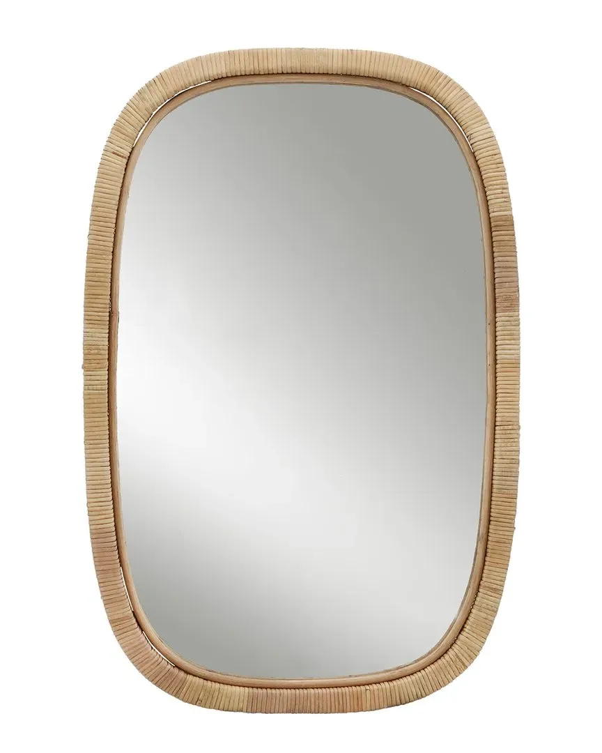 Rectangular Wall Mirror - Brown image