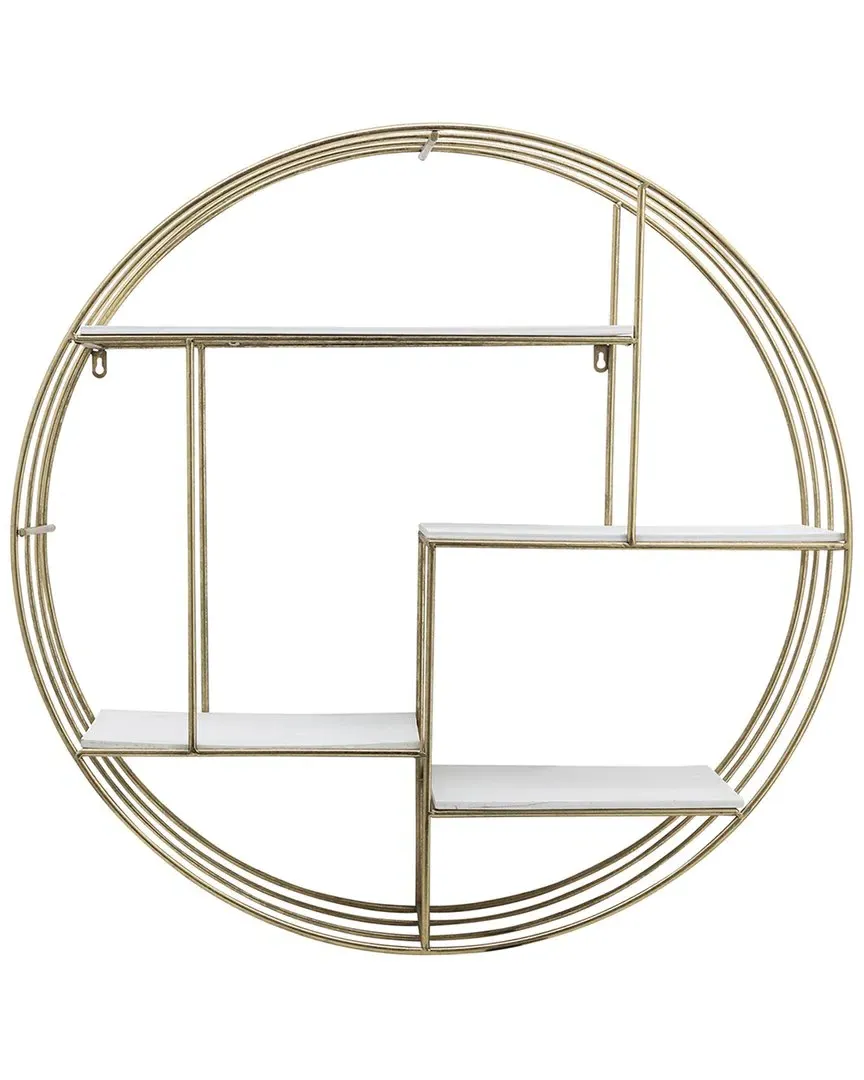 Round Wall Shelf - White, Iron