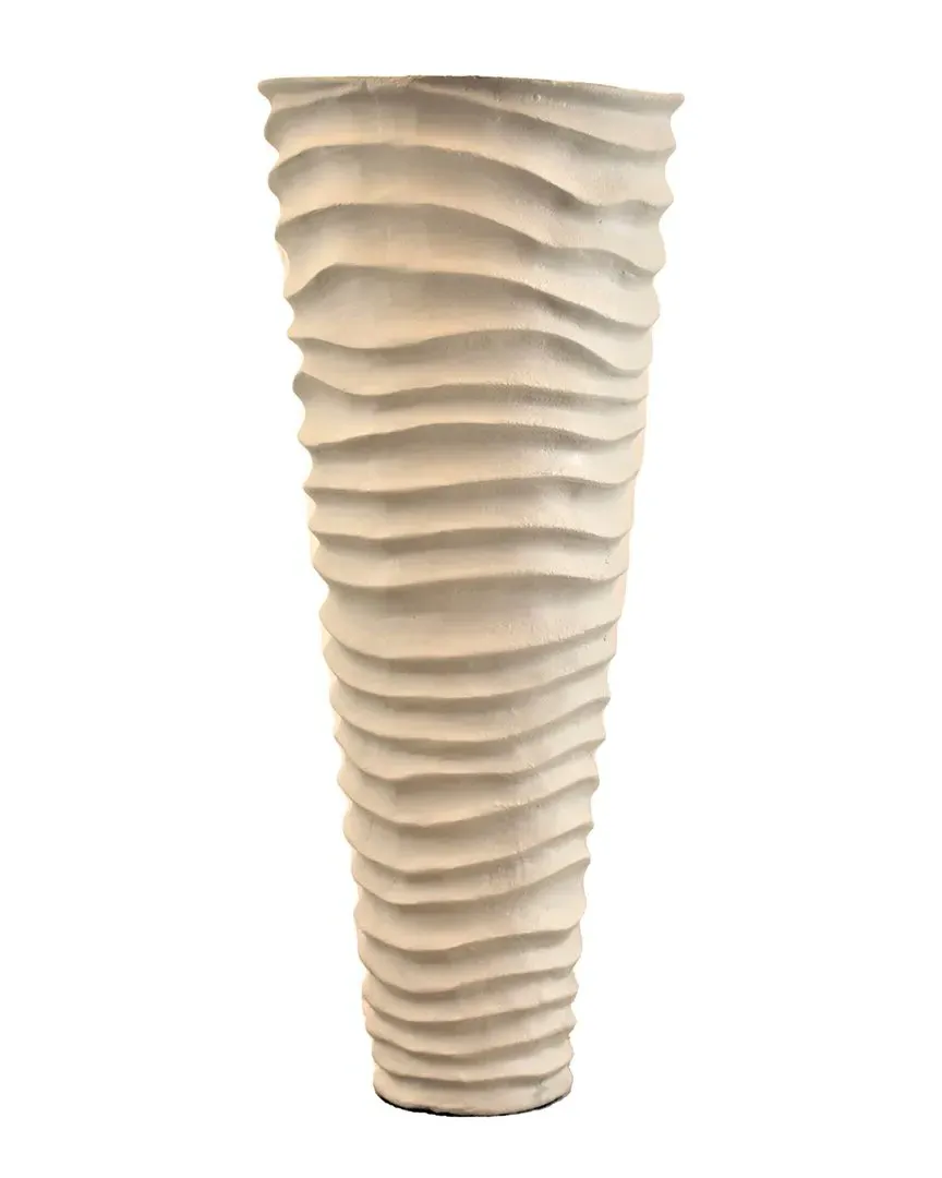 Rugged Vase - Ivory, Aluminum