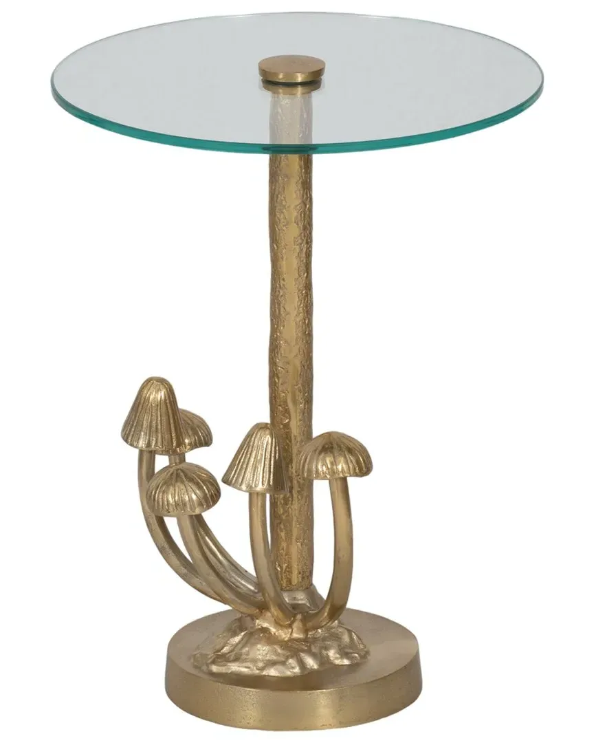 Sagebrook Home Mushrooms Accent Table - Gold, Metal image