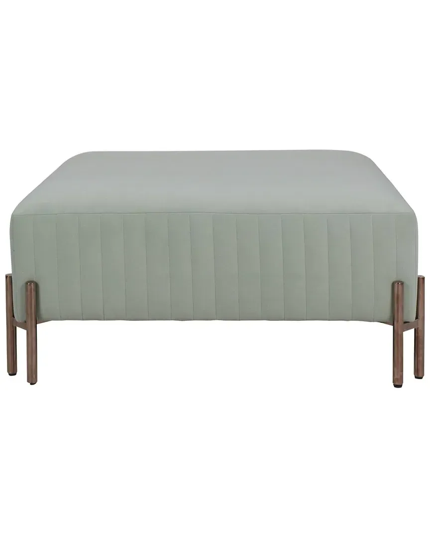 Sagebrook Home Square Ottoman - Gray image