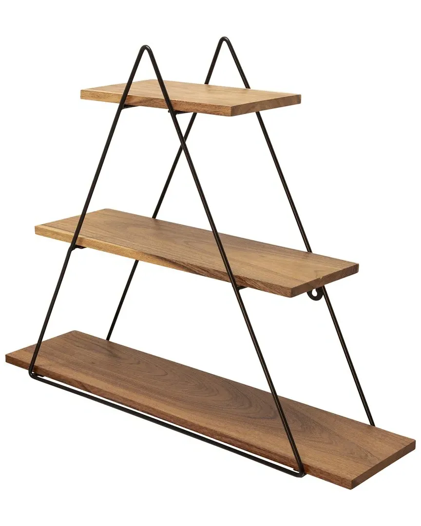 Triangle Wall Shelf - Brown, Metal