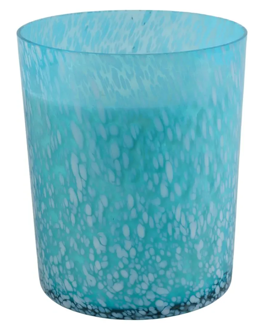 Wood Sage & Sea Salt Speckle Candle - Blue, Glass