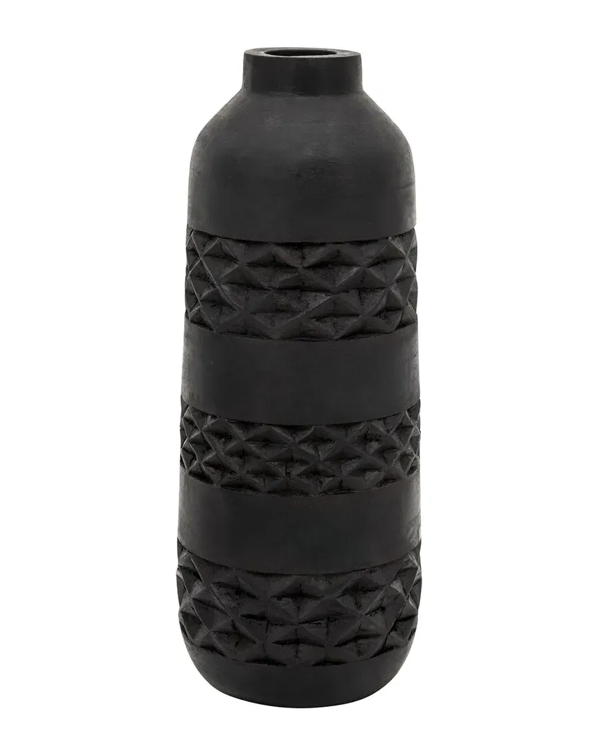 Wood Stained Vase - Black image