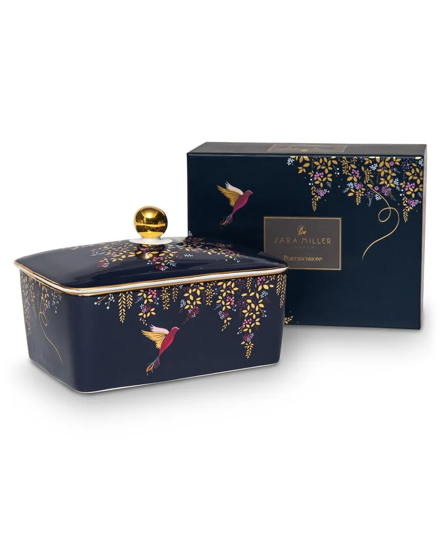 Covered Butter Dish - Navy, Fine China image