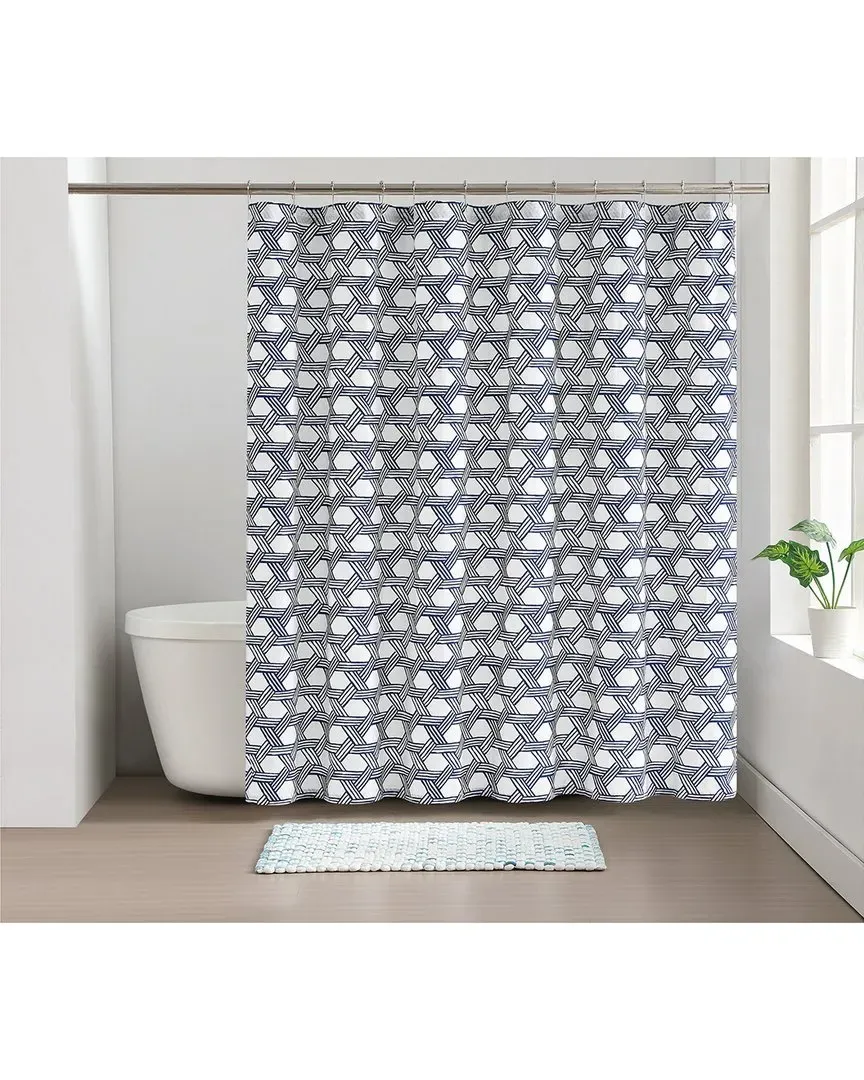 Off Your Rocker Shower Curtain - White, Cotton image