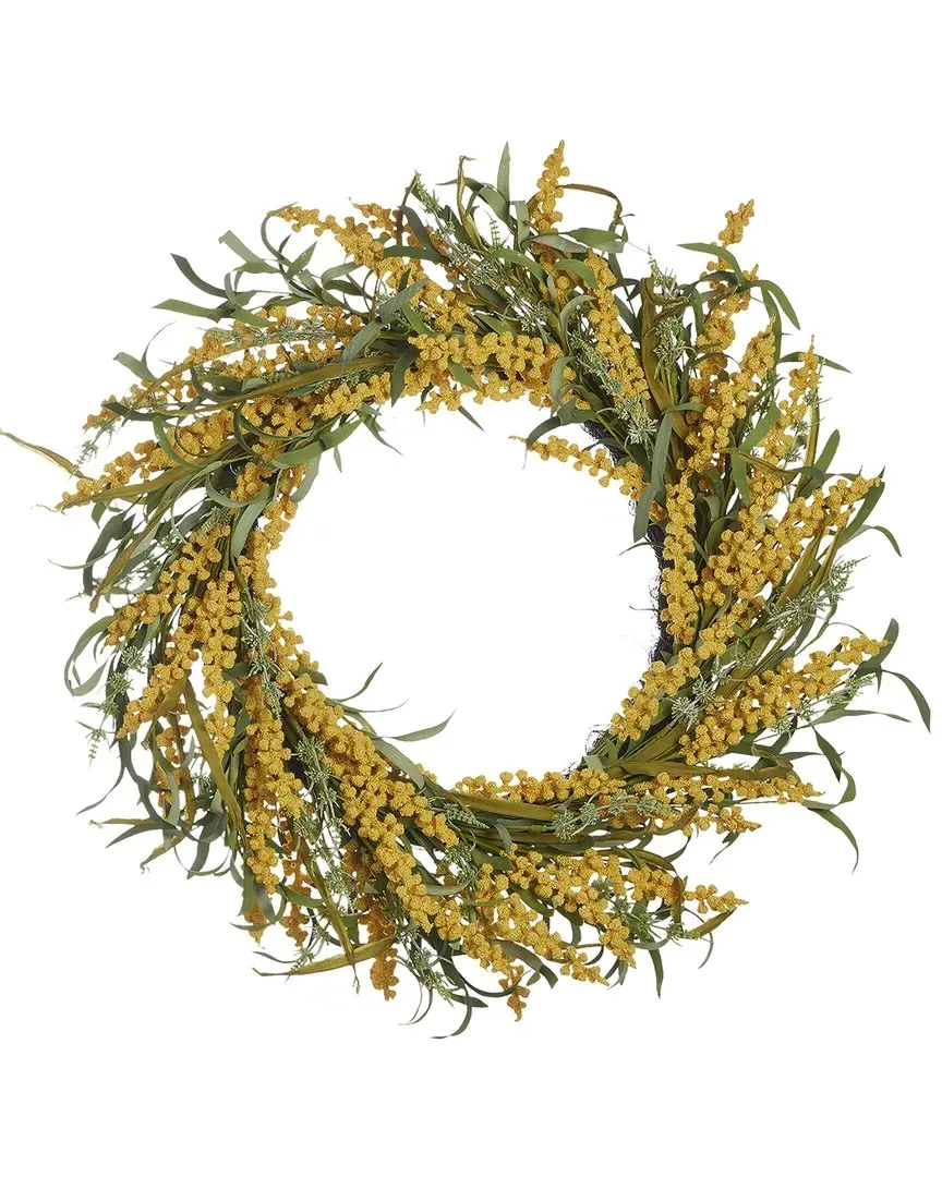 Tillie Pokeberry 24in Wreath with Artificial Wild Grasses - Multicolor