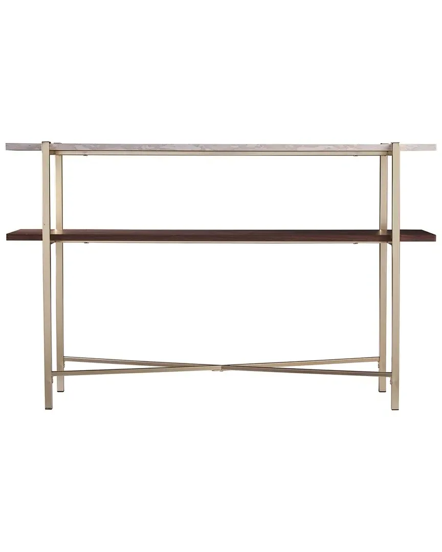 Ardmillan Console Table with Storage - Brass