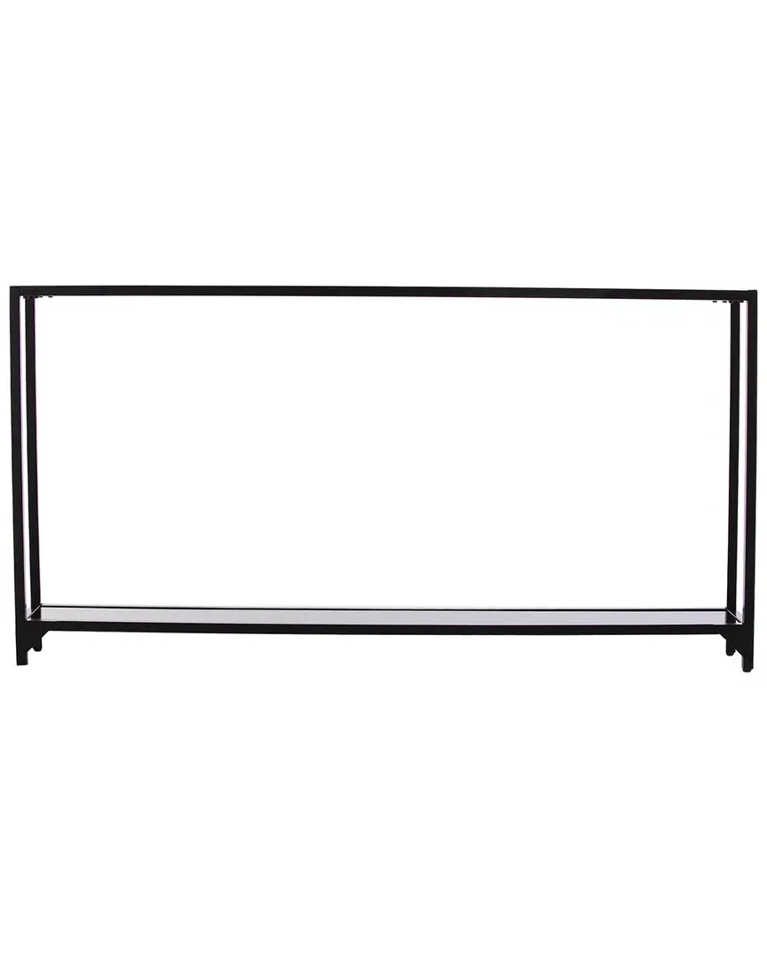 Bergen Narrow Metal Console Table - Black image