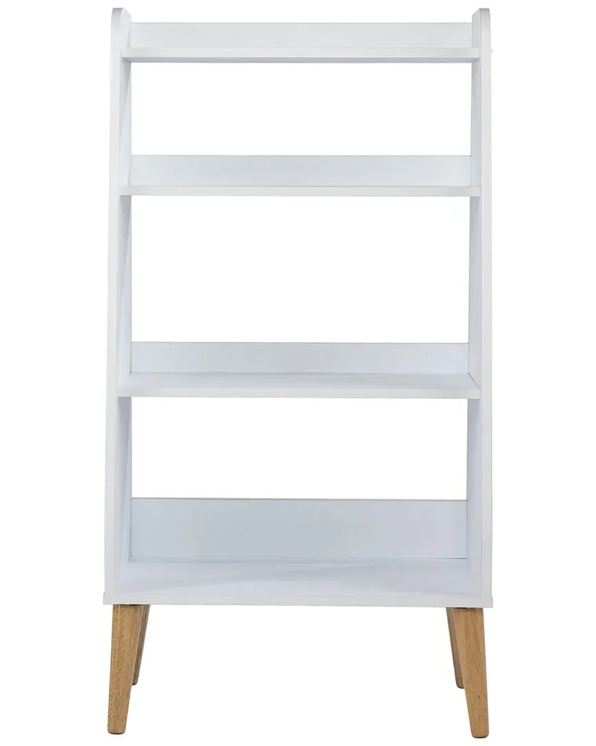 Berritza Bookshelf with Spindle Legs - White image