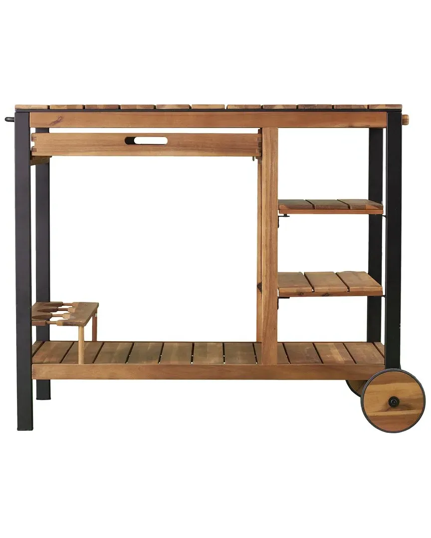 Murcott Outdoor Bar Cart - Natural, Acacia image