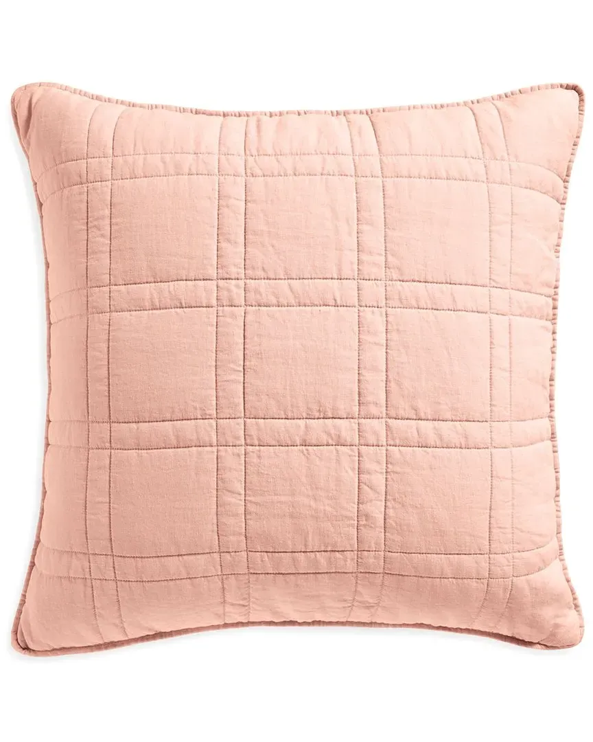 Washed Linen Euro Quilt Sham - Seashell image