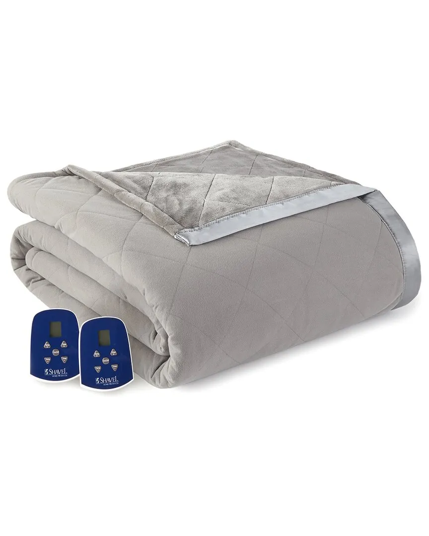 Micro Flannel Electric Blanket - Smoke, Polyester