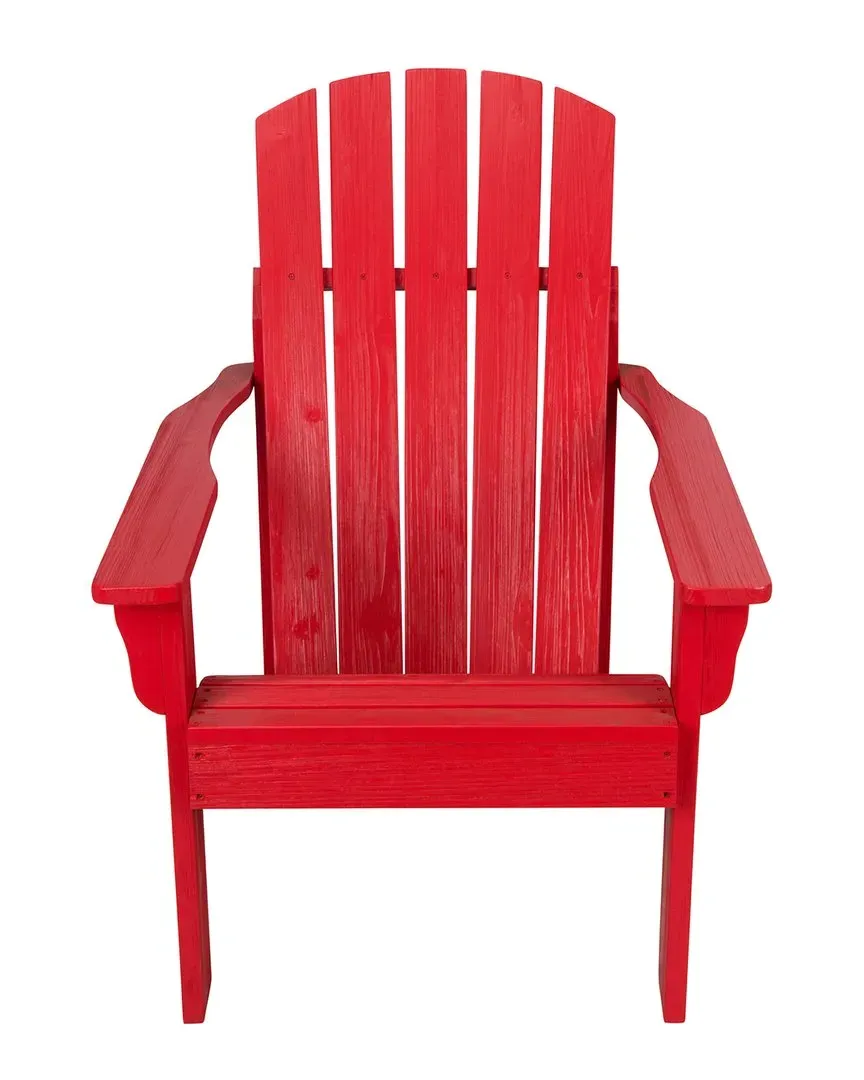 Adirondack Chair - Red, Wood