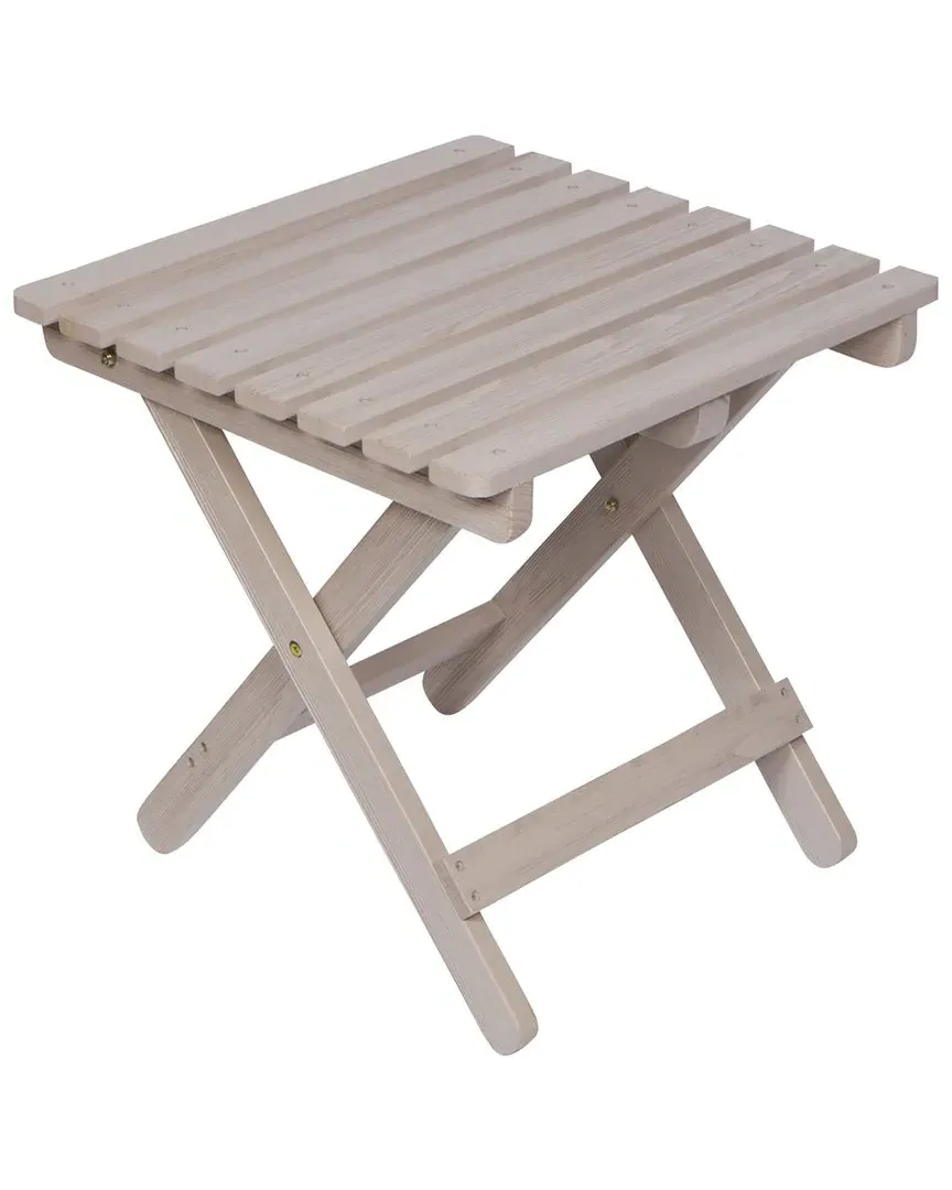Adirondack Square Folding Table with Hydro-Tex - Grey, Cedar