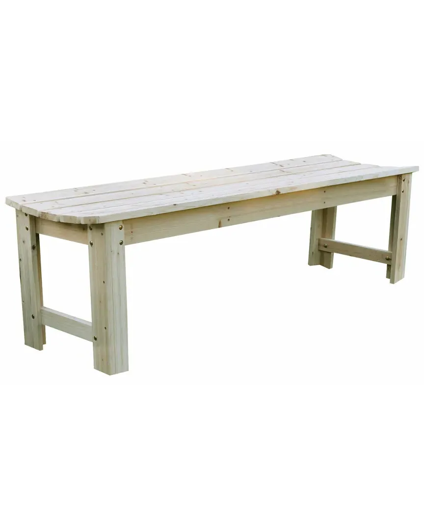 Backless Garden Bench - Natural, Cedar image