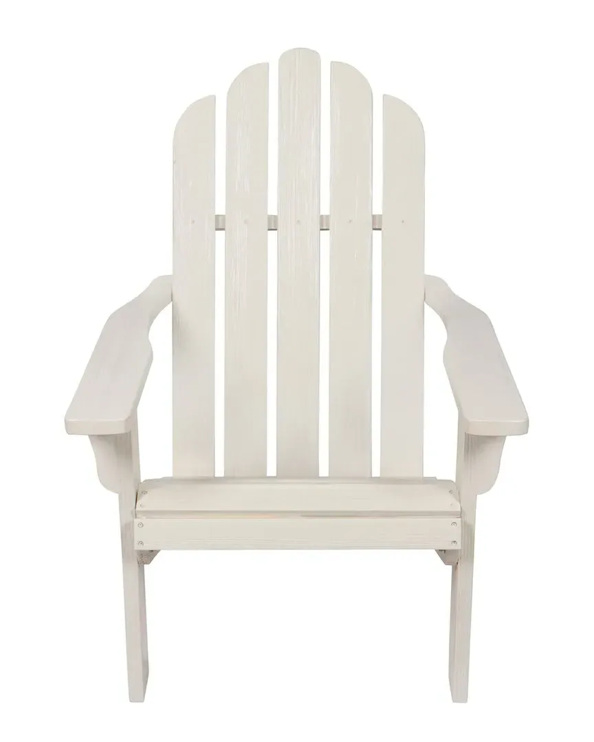 Marina II Adirondack Chair with Hydro-Tex Finish - White, Cedar